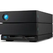 LaCie 2big Dock STLG20000400 - Hårddiskarray - 20 TB - 2 fack (SATA-600) - HDD 10 TB x 2 - Thunderbolt 4, USB 3.2 Gen 2 (extern) - med 5 års återställningsserviceplan för att rädda data