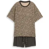 Tom Tailor Kort pyjamas cappuccino / antracit
