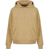 Urban Classics Jacquard Velvet Oversized Huvtröja