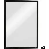Durable Skilt DURAFRAME MAGNETIC A3 sort ramme - (5 stk.)