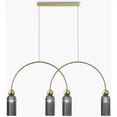 Maytoni Glas pendellampa Antic, dimbar, Mässing / guld, Vardagsrum / matsal, Metall, Pendellampa