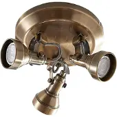 LINDBY Taklampa PERSEAS , dimbar, Brun / mässing, Vardagsrum / matsal, Metall, Antik, Taklampa