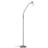 LINDBY Golvlampa Gwendolin , Aluminium / grå / zink, Vardagsrum / matsal, Metall, Modern, Golvlampa