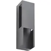 LINDBY LED utomhus vägglampa Enyra , Svart, Aluminium / grå / zink, Modern, LED-vägglampa utomhus