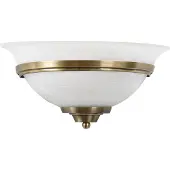 LINDBY Uplight vägglampa Irimia , dimbar, Brun / mässing, Vardagsrum / matsal, Glas, Antik, Vägglampa, vägglampa inomhus