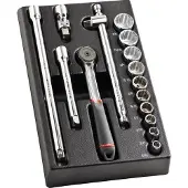 Facom Hylsnyckelsats MOD.J161-212U; 3/8''; 16 st.