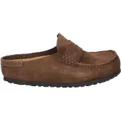 Birkenstock för kvinnor. 1031701 Mockasinerna Naples Wrapped i läder (Smal passform) brun (37), Karta, Före, Ingen, Casual