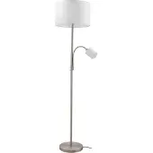 LINDBY Golvlampa , Jaileen, Vit, Vardagsrum, Tyg / textil, Modern