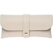 Roberta M Beige solglasögonfodral läder