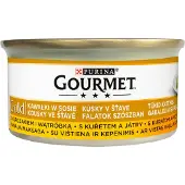 Gourmet Gold Bitar i sås med kyckling och lever 85 g