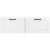 vidaXL Väggmonterad TV-bänk Väggmonterad Vit högglans 98 x 31 x 30 cm