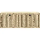 vidaXL Väggmonterad TV-bänk Väggmonterad Sonoma-ek 78,5 x 41 x 30 cm