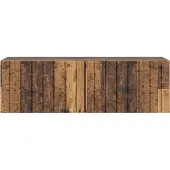 vidaXL Väggmonterad TV-bänk Väggmonterad Gammalt trä 98 x 31 x 30 cm