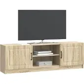 vidaXL TV-skåp Sonoma-ek 150 x 31 x 47 cm Konstruerat trä