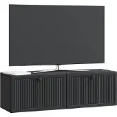 vidaXL Väggmonterad TV-bänk Svart 98 x 31 x 30 cm Konstruerat trä