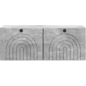 vidaXL Väggmonterad TV-bänk Väggmonterad Betonggrå 78,5 x 31 x 30 cm