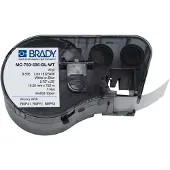 Brady MC-750-595-BL-WT vinyltejp | vit text - blå tejp | 19,05mm x 7,62m (original)