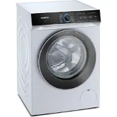 Siemens iQ700 WG44B2040 - Tvättmaskin - Wi-Fi - Fördjupning - bredd: 60 cm - höjd: 85 cm - frontmatad - 65 liter - 9 kg - 1400 rpm - vit med krom flytande matt/svart dörr