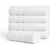 ByBorg Bambu handduk - Badlakan 100x150 cm - Vit - Premium