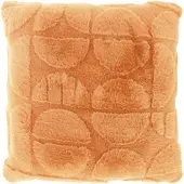 Borg Living Prydnadskudde - 45x45 cm - Fuskpäls - Koppar
