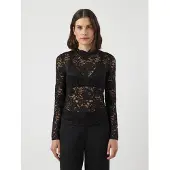 Y.A.S Lacey Lace Top Blus Med Lång ärm