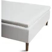 Juna Overmadrasslaken 140x200 cm - 100% ekologisk bomull - Vit Percale Overmadrasslaken