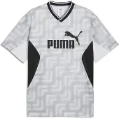 Puma Ess Block Relaxed Fit Kortärmad T-shirt Med V-ringning