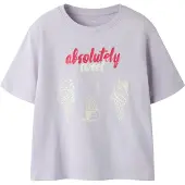 Name it T-shirt 'NKFHARPER' syrén / mörkröd / vit