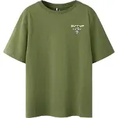 Name it T-shirt - NkmHansy - Olivin - - 7-8 år (122-128) - T-shirt