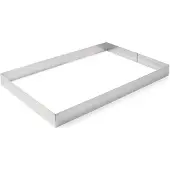 Super Merchant Rektangulär bakkant i rostfritt stål 385x285x50mm Hendi 512418