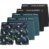 Jack & Jones Boxershorts 'JACJAKE' marinblå / marinblå / gul / svart