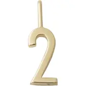 Design Letters Lucky Numbers 10 mm Gold 0-9 No. 002