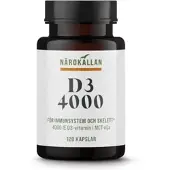 Närokällan D3 4000 IE 120 kapslar 120 kapslar