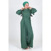 Turkishsouq Pärl Detailed Jumpsuit-klänning Smaragdgrön