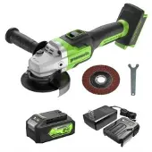 Greenworks Vinkelslip GD24AGK4; 24 V; 1x4,0 Ah batt.