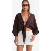 MixRay Texturerad V-ringad boleroblus