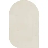 Layered Circular ullmatta 180 x 270 cm Bone White