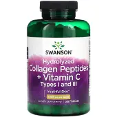 Swanson Health Hydrolyserade kollagenpeptider + C-vitamin, 250 tabletter