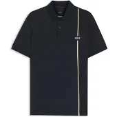BOSS Active quick-dry polo shirt with signature stripe