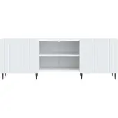 vidaXL TV-skåp Vit 150 x 31 x 52 cm Konstruerat trä