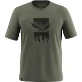 Salewa - Klätterkläder - Eagle 3Cime T-Shirt M Faded Green för UnisexBomull - Storlek M - Grön