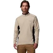 Columbia - Fleece - Klamath Range II Half Zip Ancient Fossil Black för Unisex - Storlek XL - Grå