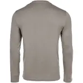 Armani Exchange T-shirt mörkbeige / vit