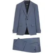 BOSS Two-piece slim-fit suit in patterned stretch wool