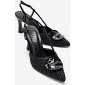 Prologue Levia Vävd Pump med Spetsig Tå och Slingback