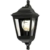 Elstead Lighting Vägglampa utomhus Kerry, Svart, Syntetmaterial, Utomhusvägglampa