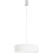 Nowodvorski Lighting Hänglampa Mist Nowodvorski Lighting, dimbar, Vitt / opal, Vardagsrum / matsal, Textil / tyger / siden, Pendellampa