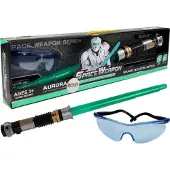 Leantoys Turkost lightsaber-set + tillbehörsdelar till ögon/glasögon