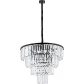 Nowodvorski Lighting Kristall pendellampa Cristal Nowodvorski Lighting, dimbar, Genomskinlig / transpare, Vardagsrum / matsal, Glas, Pendellampa
