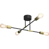 Luminex Taklampa Ilia , dimbar, Svart, Vardagsrum / matsal, Metall, Modern, Taklampa